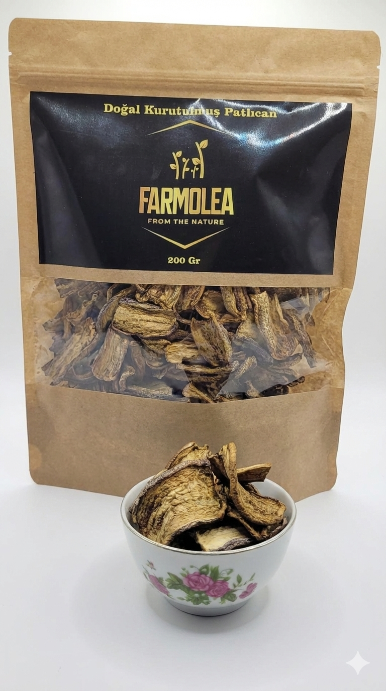 Doğal Kurutulmuş Patlıcan 200 Gr